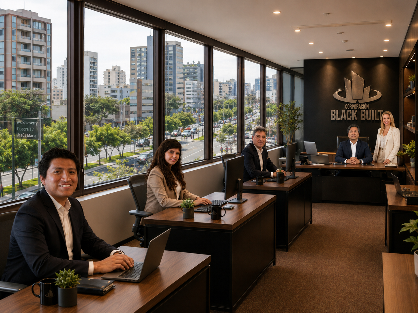 Oficina corporativa Black Built